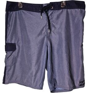 Billabong Mens Blue Board Shorts Swim Trunks Size 38 Two Toned Beach Surfwear